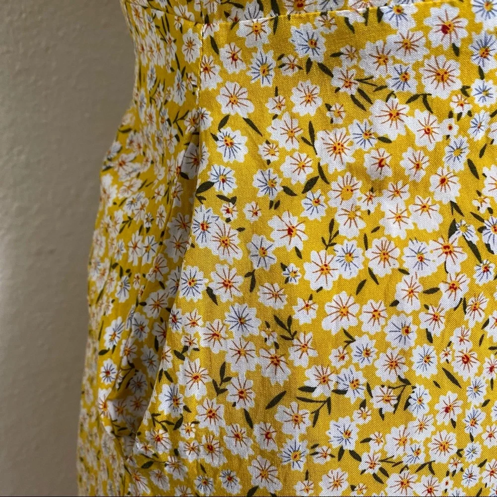Princess Polly | Yellow Floral Print Mini Dress - Picture 5 of 8